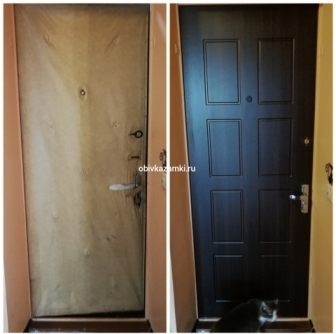 Выполненные заказы обивка дверей фото